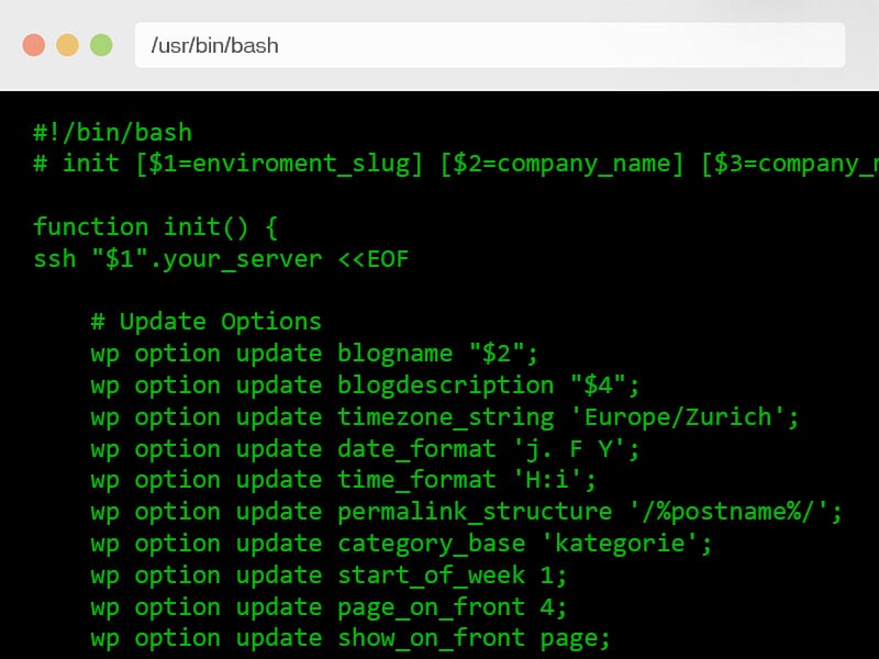 WP-CLI - Wordpress Setup