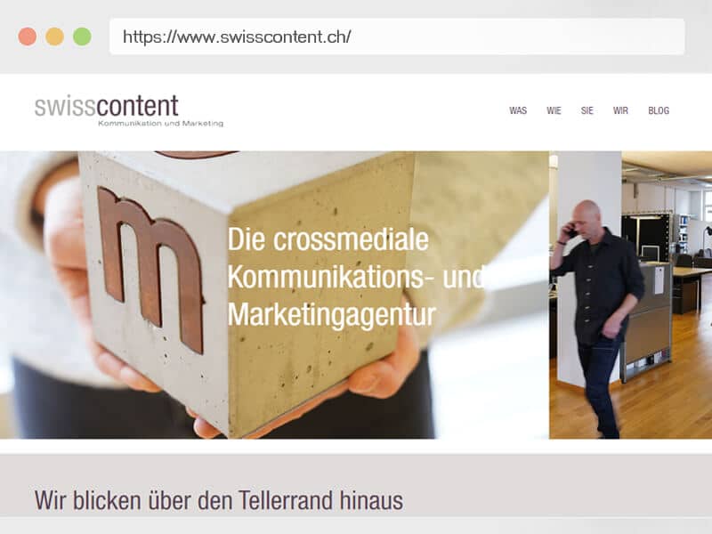 Swisscontent Webseite - Dario Frei
